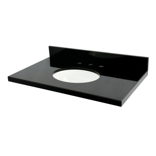 Templeton 36 Inch Vanity Sink Top in Black