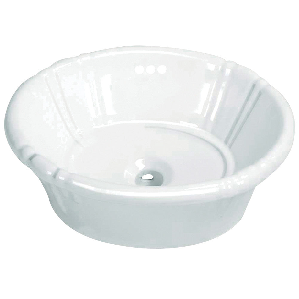 Vintage 18.13 Inch Drop-In Bathroom Sink in White