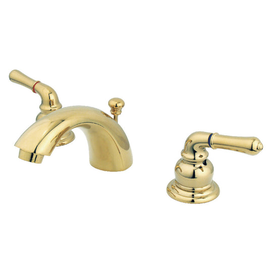 Magellan Mini-Widespread Bathroom Faucet in Polished Brass
