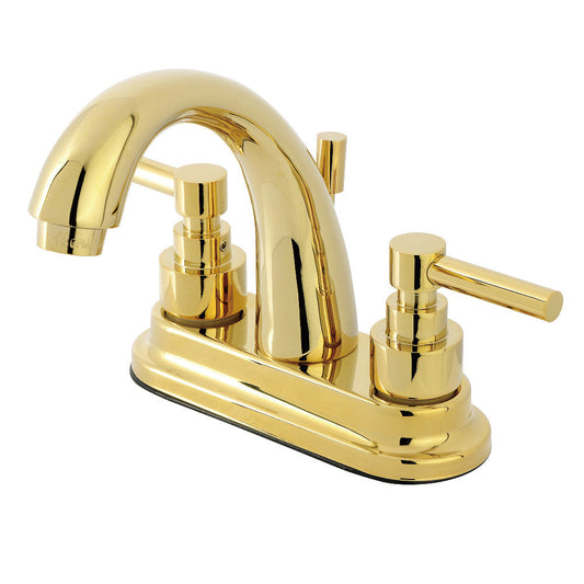 Elinvar 4 Inch Centerset Bathroom Faucet in Polished Brass