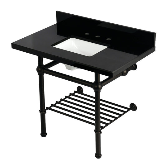 Templeton 36 Inch Console Sink in Oil Rubbed Bronze