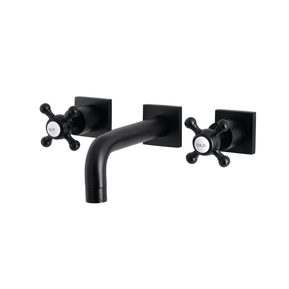 Metropolitan Wall-Mount Bathroom Faucet in Matte Black