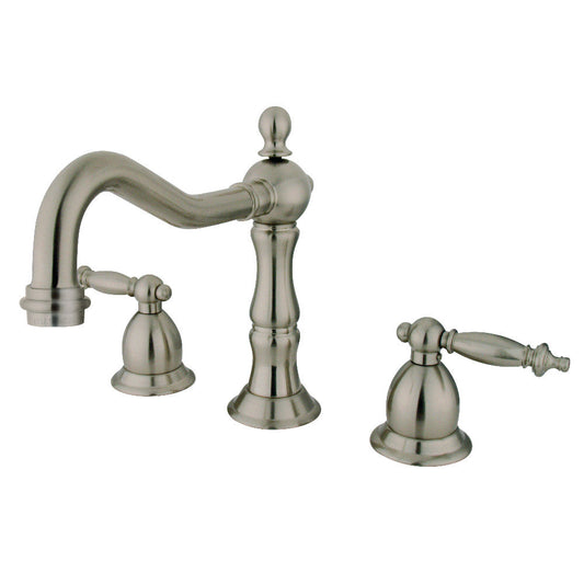 Heritage Widespread Bathroom Faucet in Brushed Nickel
