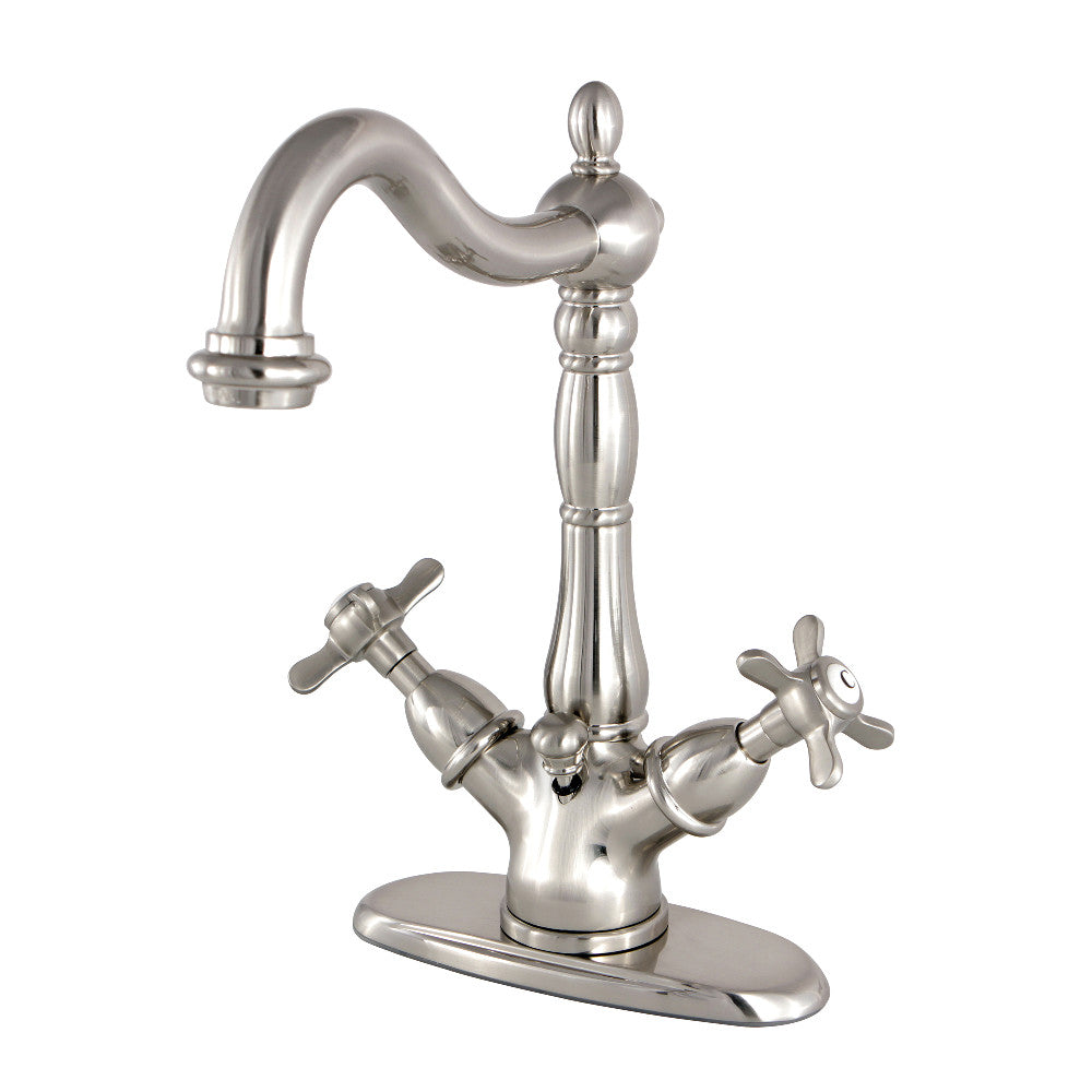 Essex 4 Inch Centerset Bathroom Faucet in Brushed Nickel