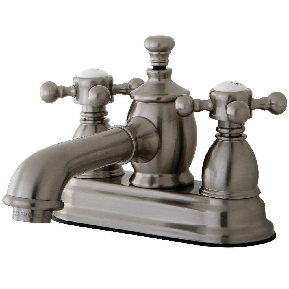 English Country 4 Inch Centerset Bathroom Faucet in Brushed Nickel