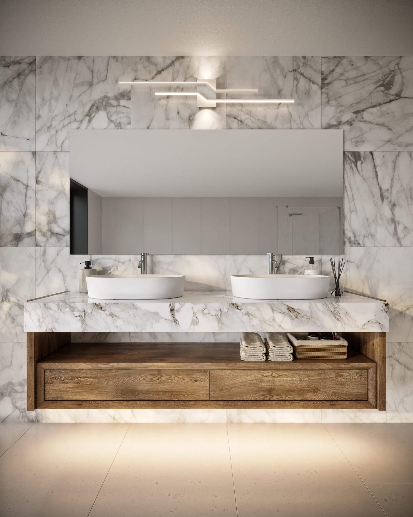 Double Line Wall Mount