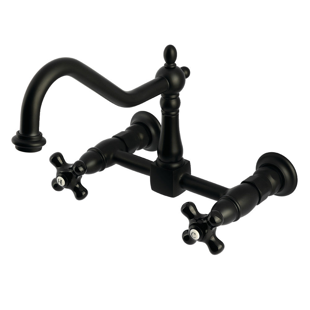 Duchess Wall Mount Kitchen Faucet in Matte Black