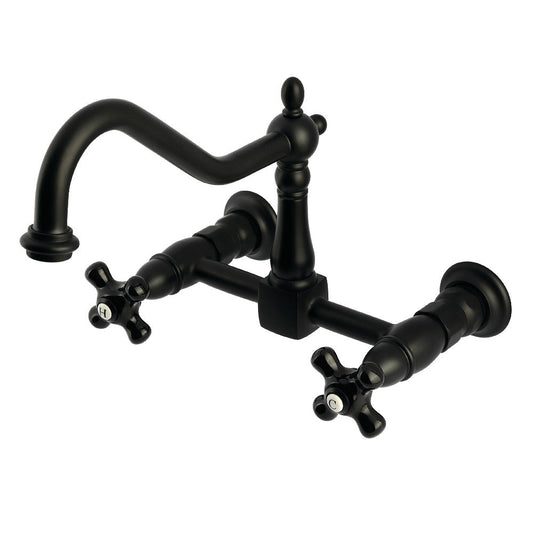 Duchess Wall Mount Kitchen Faucet in Matte Black