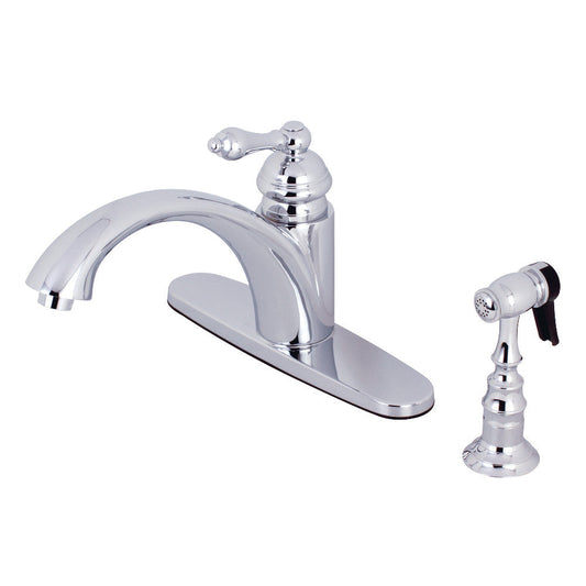 Vintage One Handle Kitchen Faucet in Polished Chrome