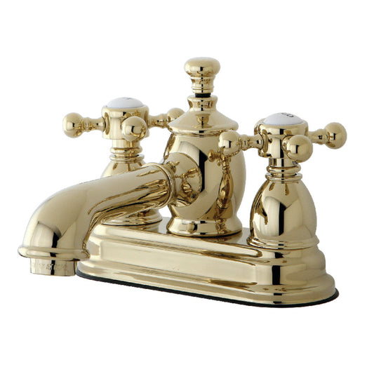 English Country 4 Inch Centerset Bathroom Faucet in Polished Brass
