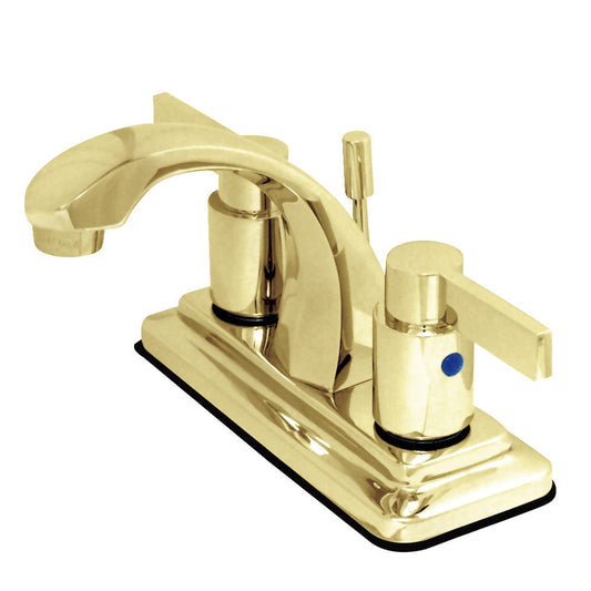 NuvoFusion 4 Inch Centerset Bathroom Faucet in Polished Brass