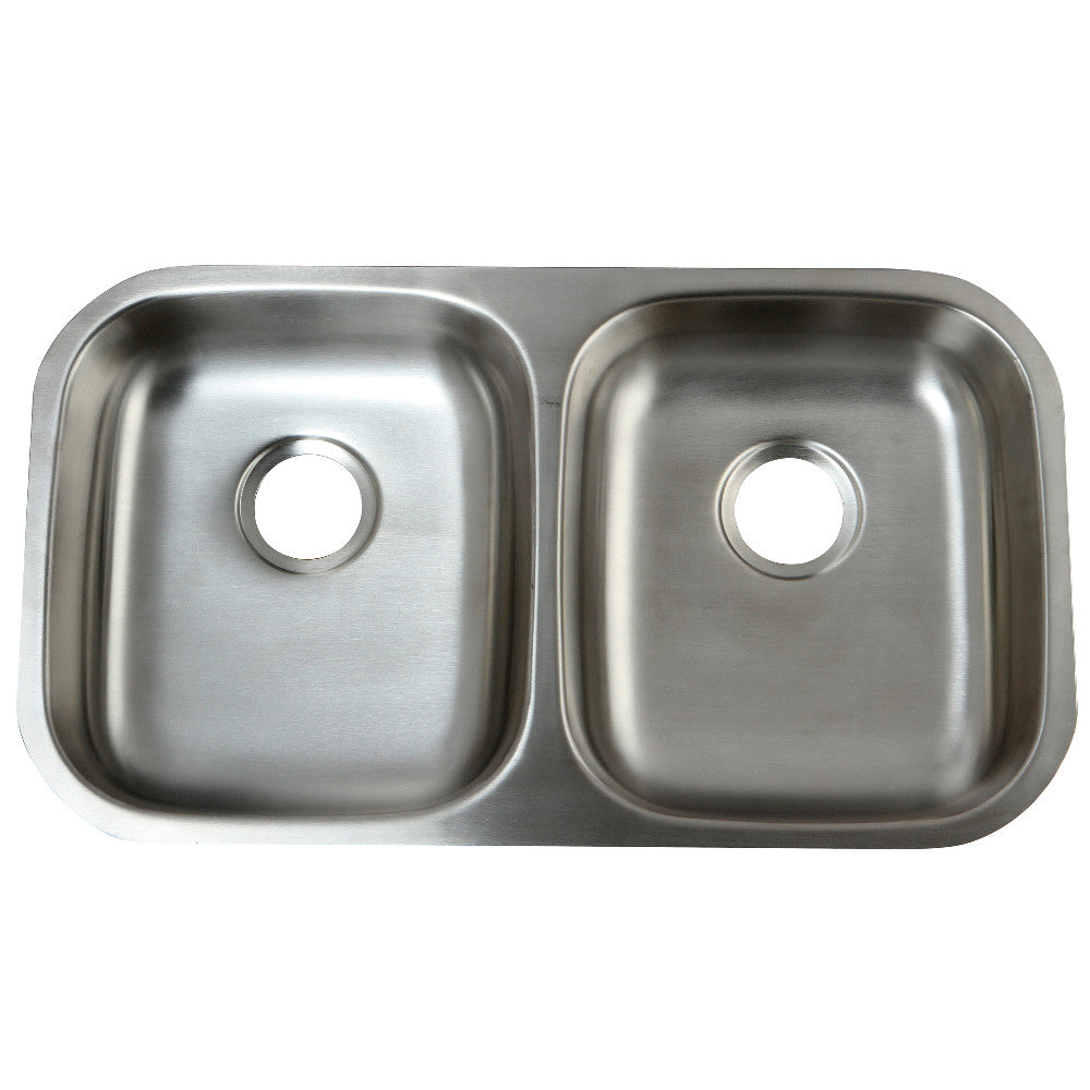 Loft 32.25 Inch Undermount Kitchen Sink in Brushed Stainless