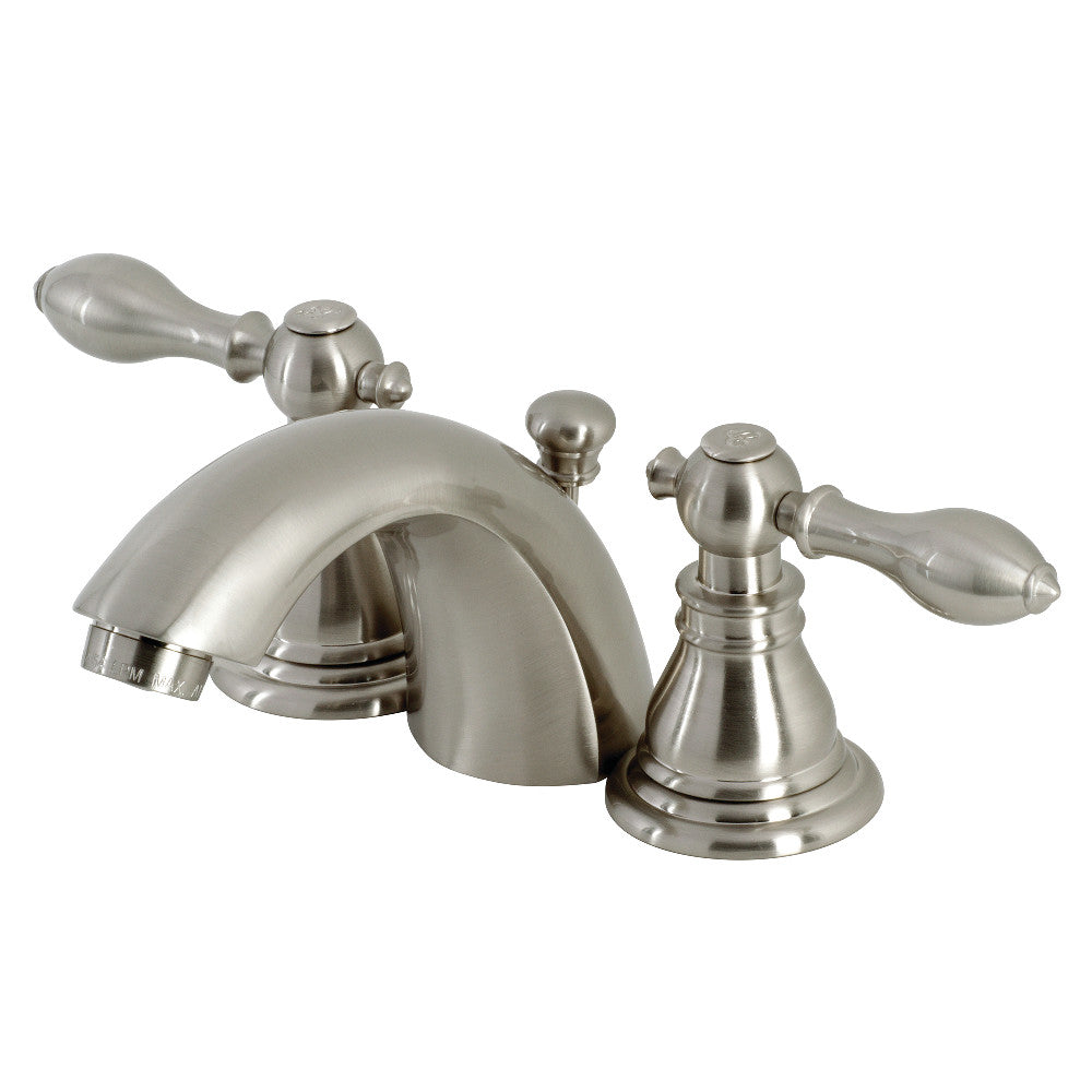American Classic Mini-Widespread Bathroom Faucet in Brushed Nickel