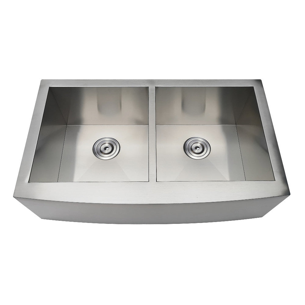 Uptowne 33 Inch Farmhouse Kitchen Sink in Brushed Stainless