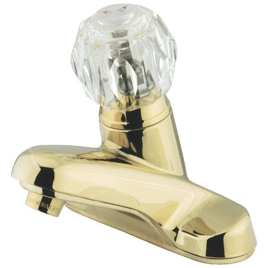 Americana 4 Inch Centerset Bathroom Faucet in Polished Brass