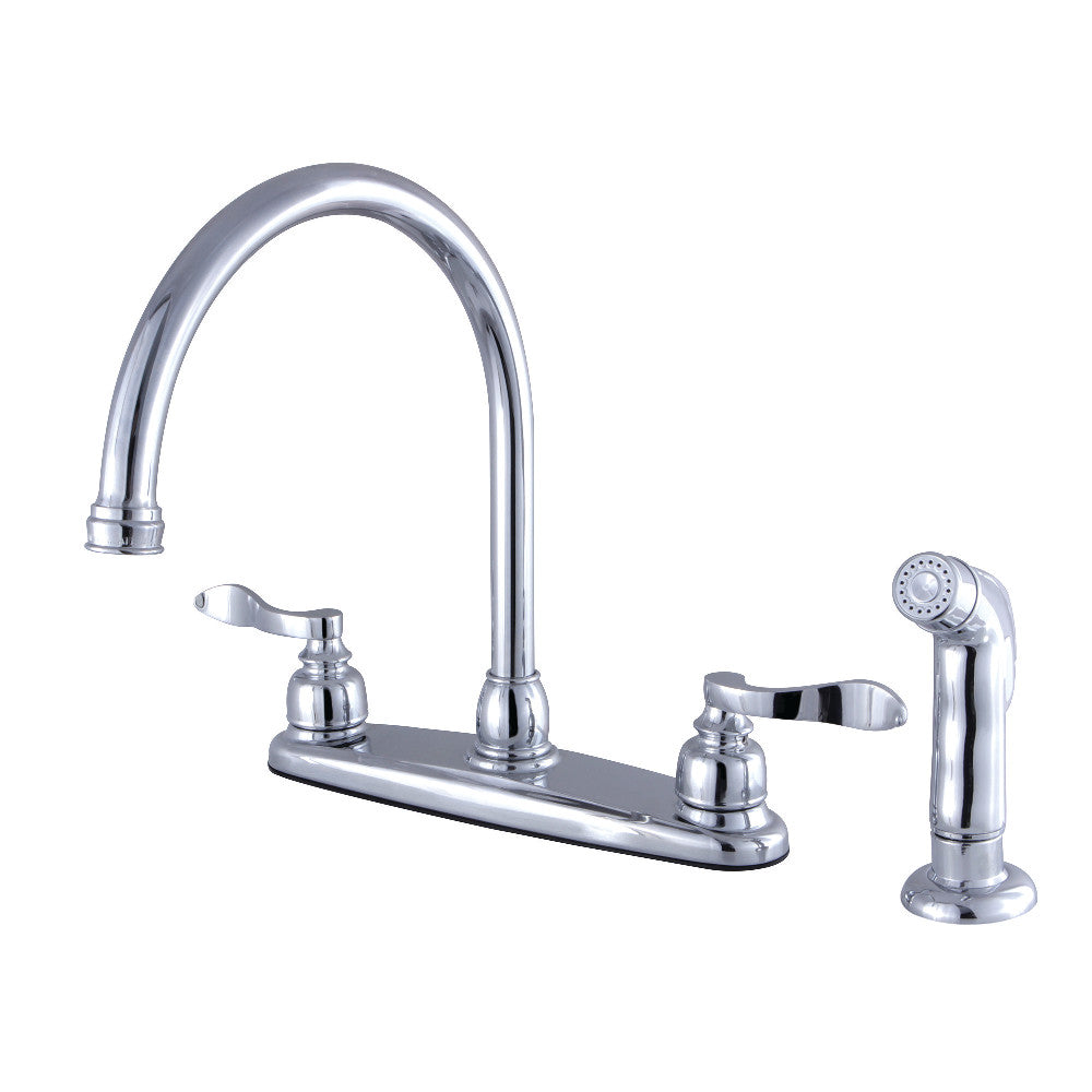 NuWave French Centerset Kitchen Faucet in Polished Chrome