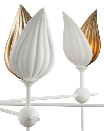 Peace Lily White Chandelier