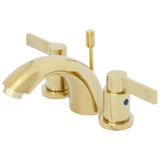 NuvoFusion Mini-Widespread Bathroom Faucet in Polished Brass