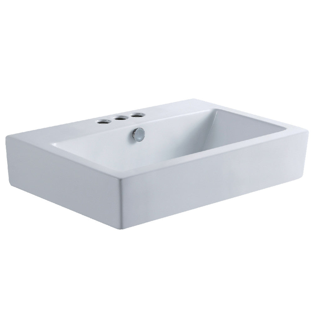 Century 23.63 Inch Vessel Sink in White