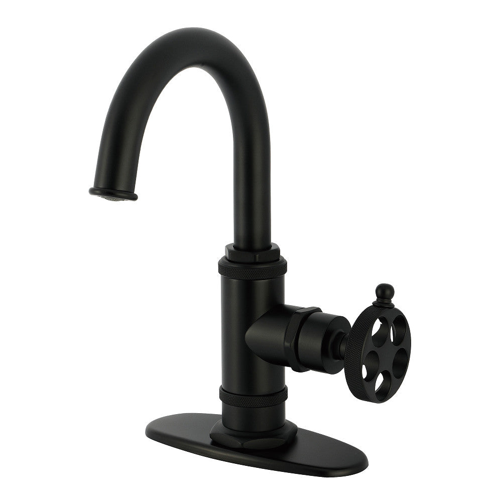 Wendell Single-Hole Bathroom Faucet in Matte Black