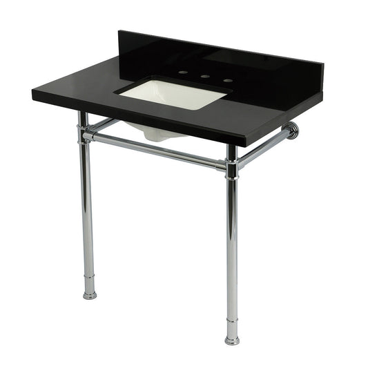 Imperial 36 Inch Console Sink in Polished Chrome