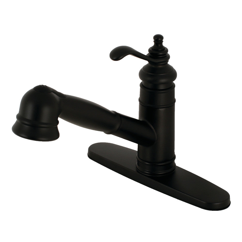 Templeton Pull-Out Kitchen Faucet in Matte Black