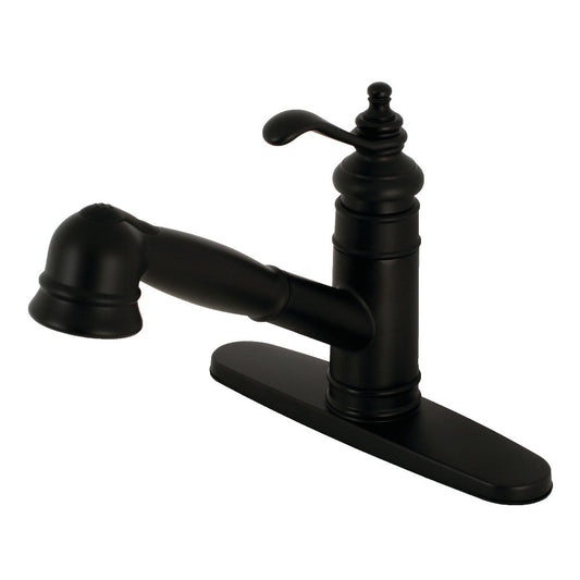 Templeton Pull-Out Kitchen Faucet in Matte Black