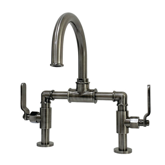 Whitaker Bridge Bathroom Faucet in Black Stainless