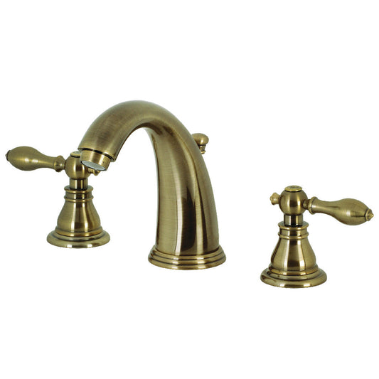 American Classic Widespread Bathroom Faucet in Antique Brass