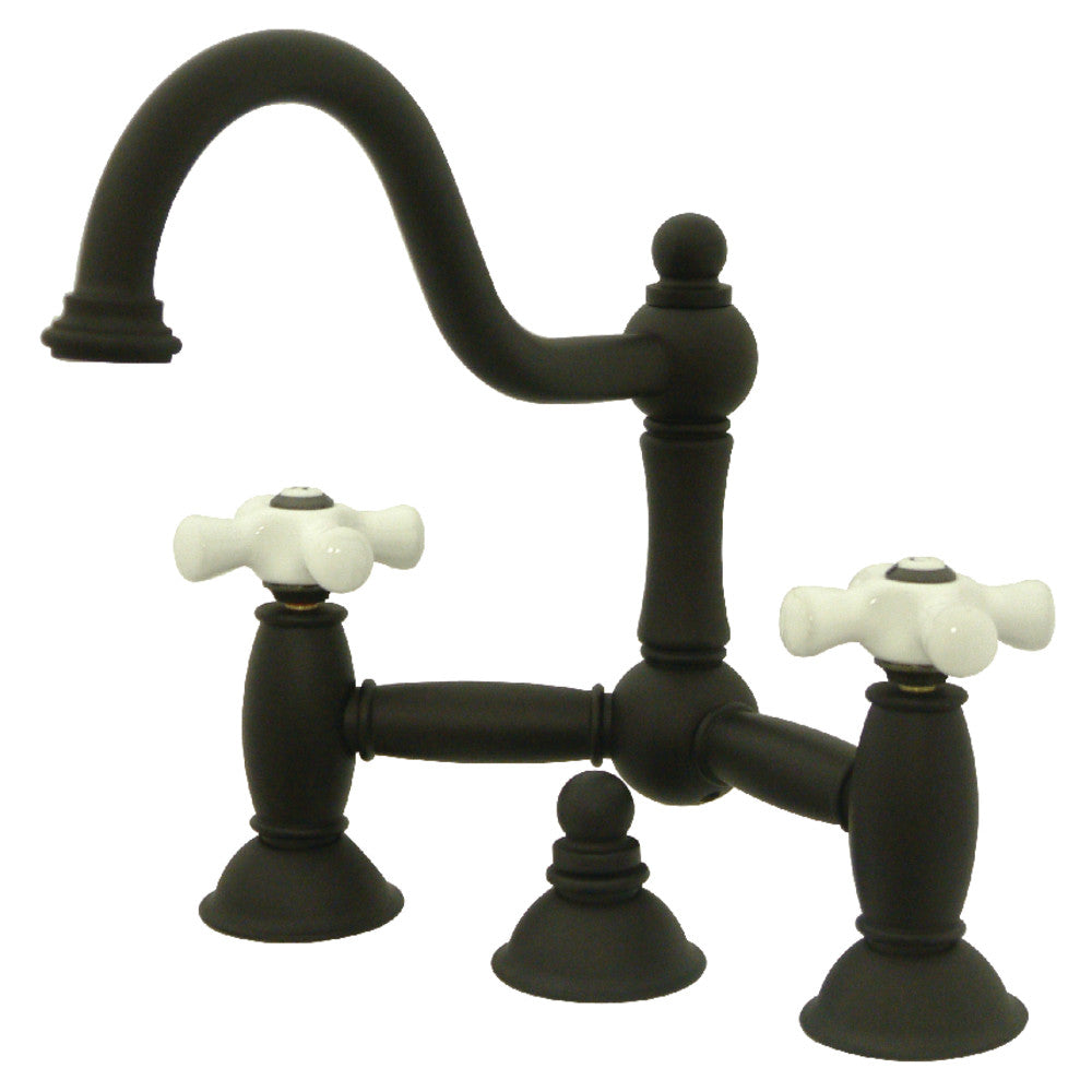 Restoration Bridge Bathroom Faucet in Oil Rubbed Bronze