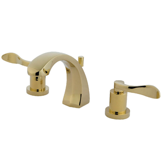 NuWave Widespread Bathroom Faucet in Polished Brass