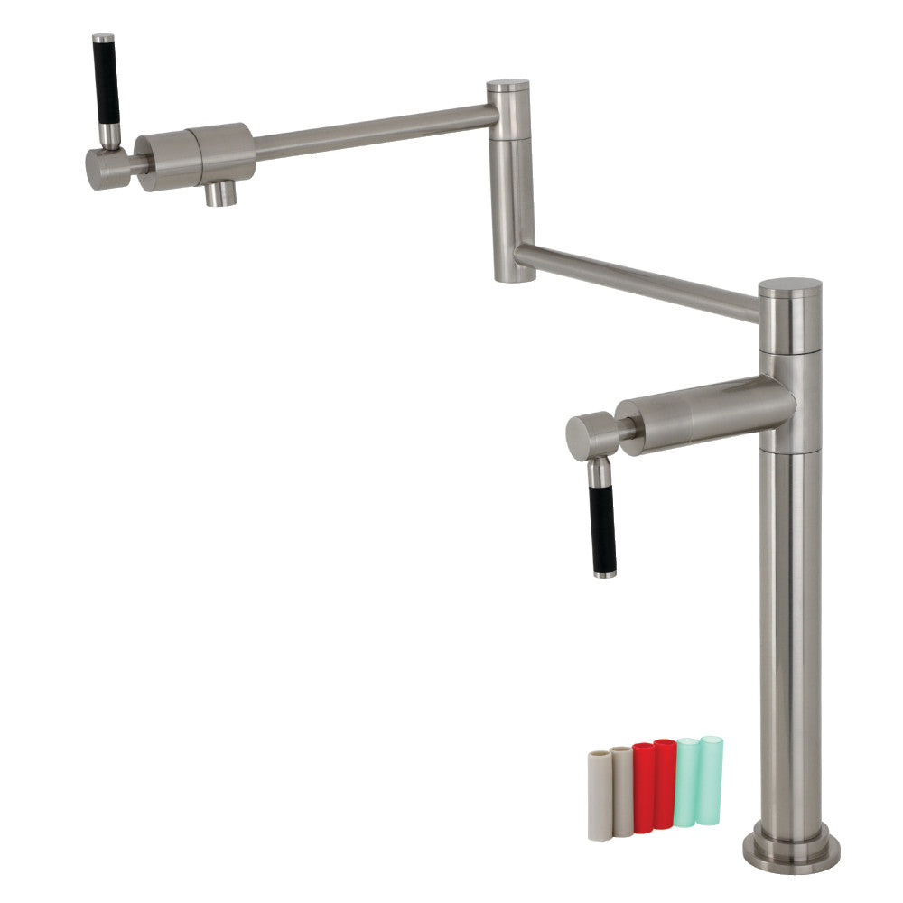 Kaiser Pot Filler Faucet in Brushed Nickel