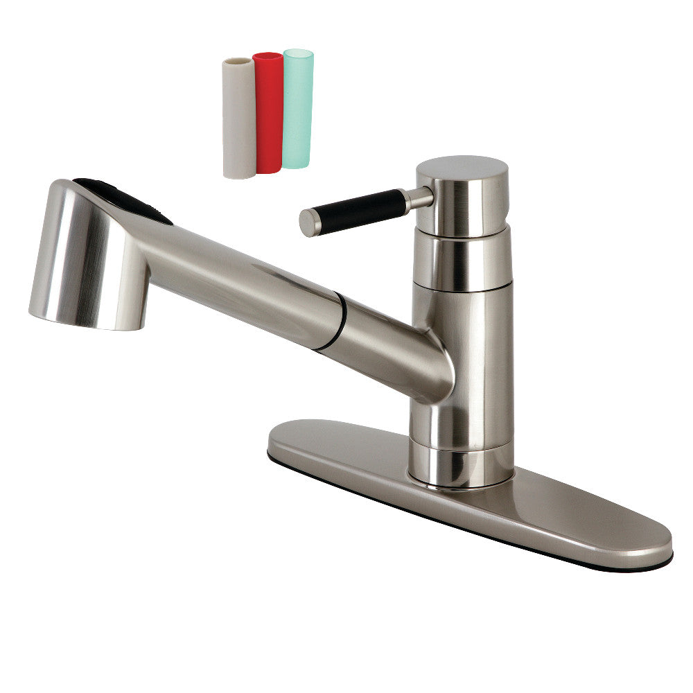 Kaiser Pull-Out Kitchen Faucet in Brushed Nickel