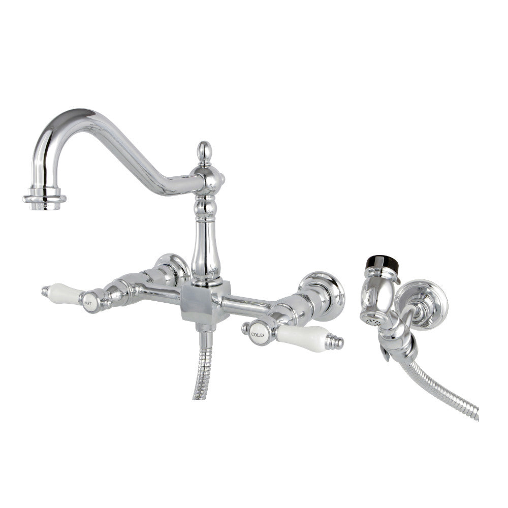 Bel-Air Wall Mount Kitchen Faucet in Polished Chrome