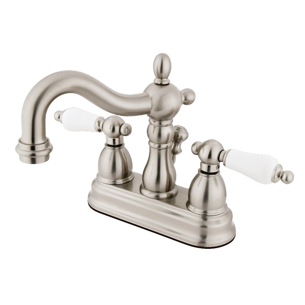 Heritage 4 Inch Centerset Bathroom Faucet in Brushed Nickel