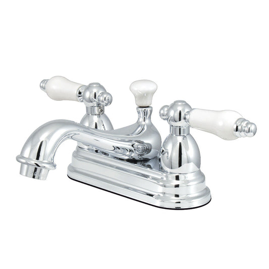 Restoration 4 Inch Centerset Bathroom Faucet in Polished Chrome