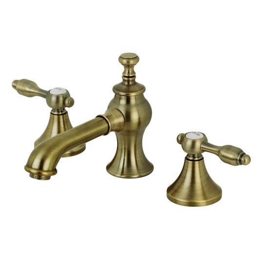 Tudor Widespread Bathroom Faucet in Antique Brass
