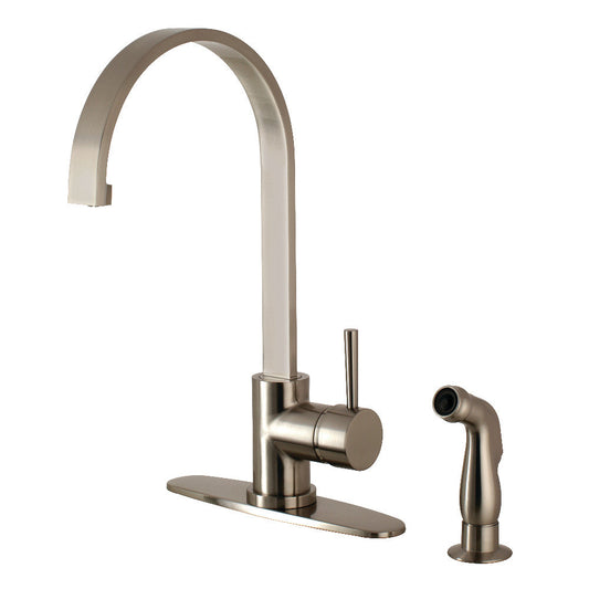 Concord One Handle Kitchen Faucet in Brushed Nickel