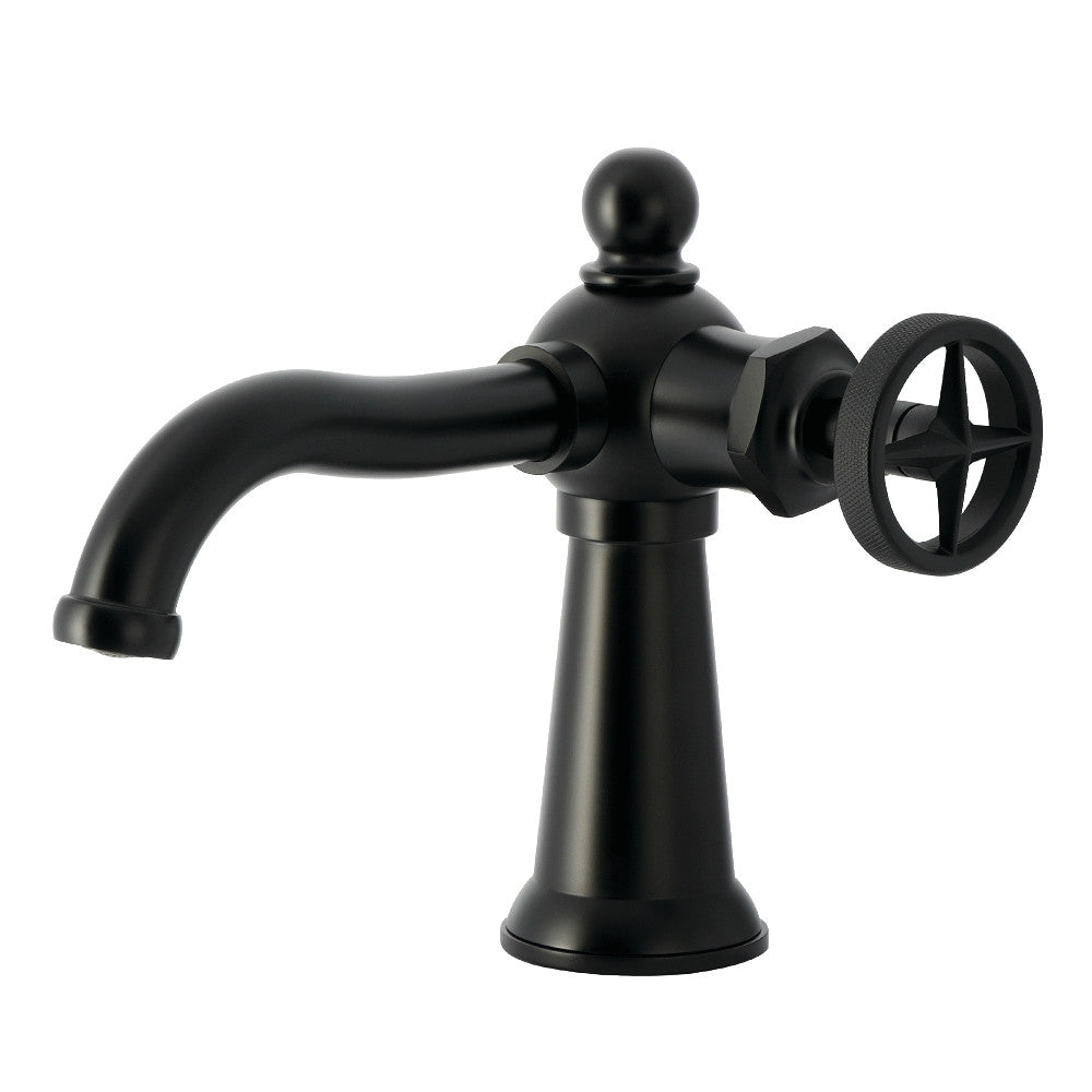 Ostro Single-Hole Bathroom Faucet in Matte Black
