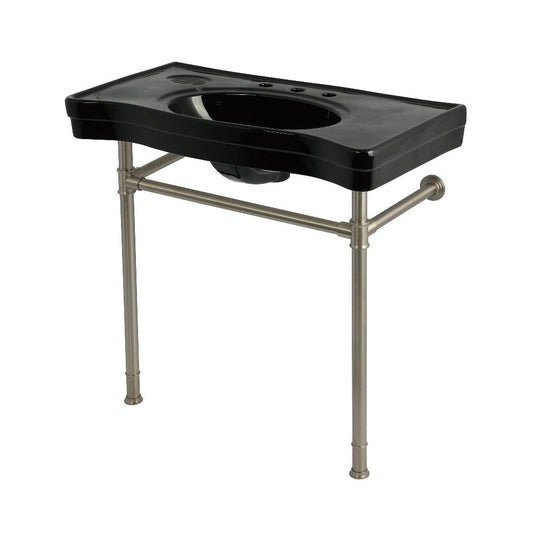 Imperial 35.81 Inch Console Sink in Brushed Nickel