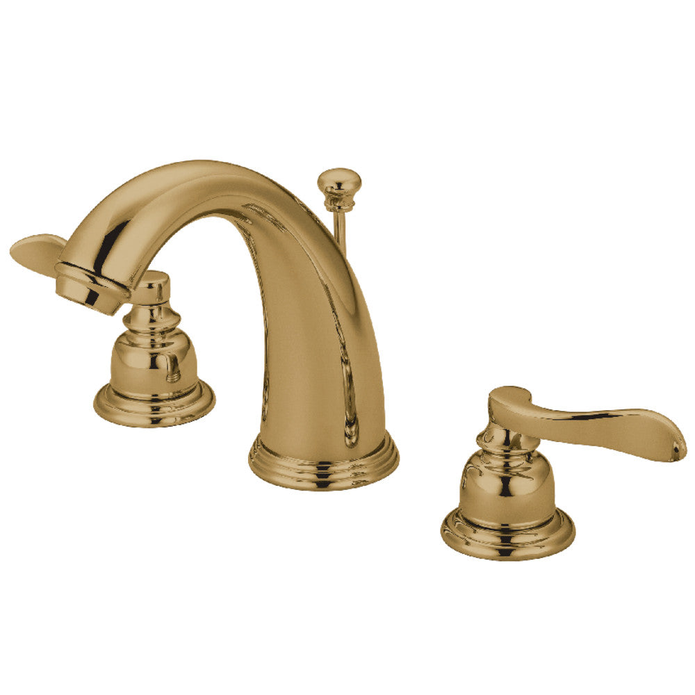 NuWave French Widespread Bathroom Faucet in Polished Brass