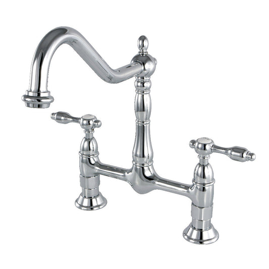 Tudor Bridge Kitchen Faucet in Polished Chrome