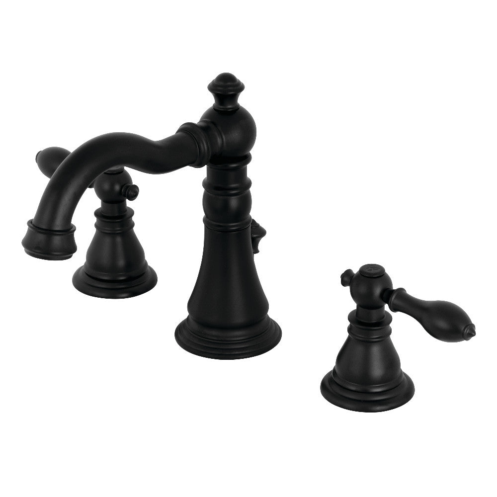 American Classic Widespread Bathroom Faucet in Matte Black