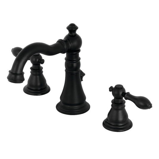 American Classic Widespread Bathroom Faucet in Matte Black