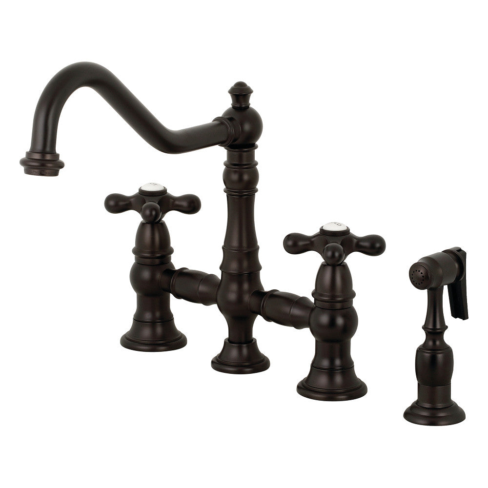 Restoration Bridge Kitchen Faucet in Oil Rubbed Bronze