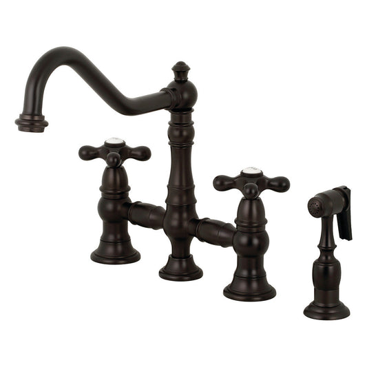 Restoration Bridge Kitchen Faucet in Oil Rubbed Bronze