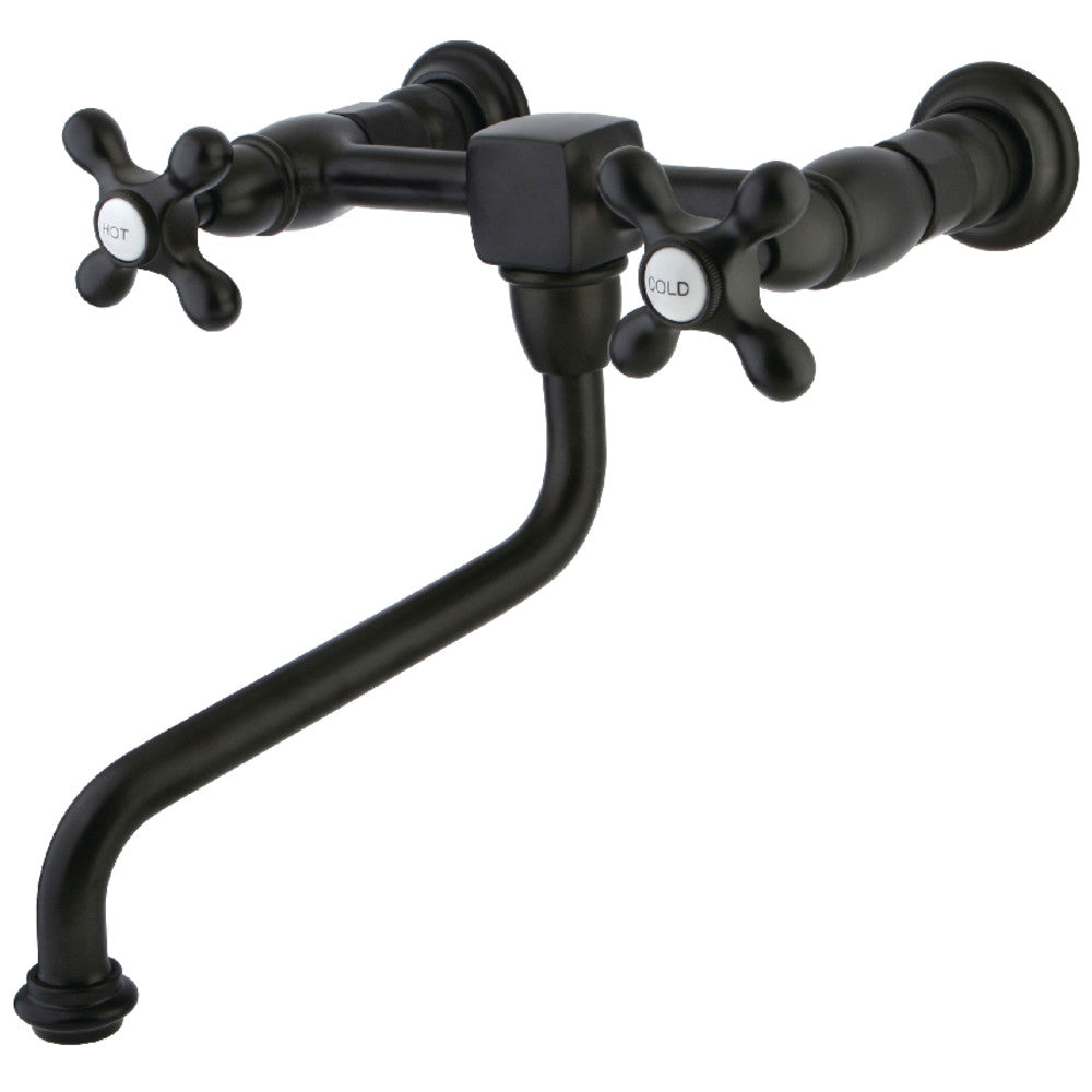 Heritage Wall-Mount Bathroom Faucet in Oil Rubbed Bronze