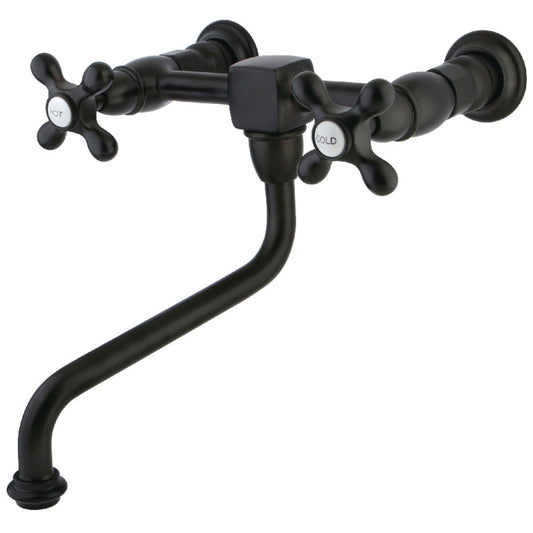 Heritage Wall-Mount Bathroom Faucet in Oil Rubbed Bronze