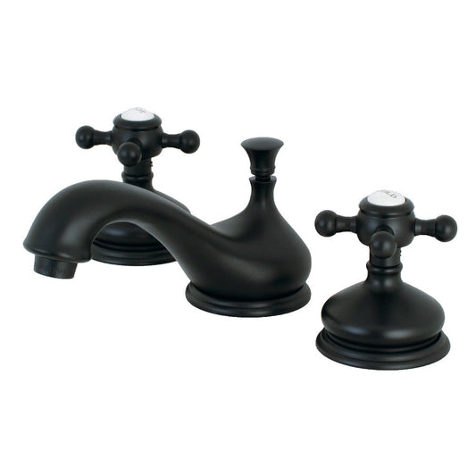 Vintage Widespread Bathroom Faucet in Matte Black