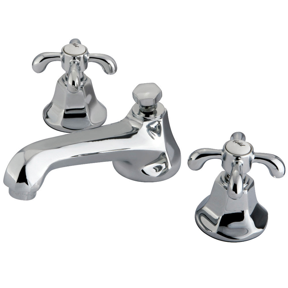 French Country Widespread Bathroom Faucet in Polished Chrome